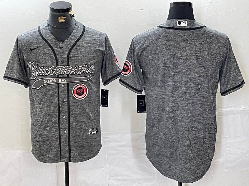 Men Tampa Bay Buccaneers Blank Grey Joint Name 2024 Nike Limited NFL Jersey style 2->tampa bay buccaneers->NFL Jersey